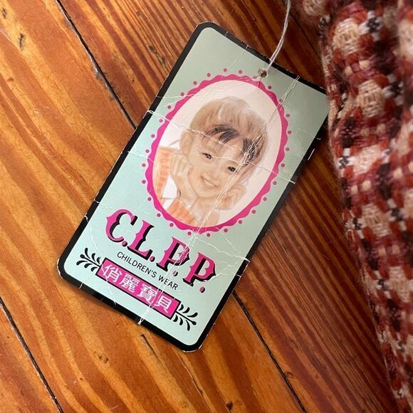 Vintage Children's Brick Red Houndstooth Trousers - Picture 9 of 11